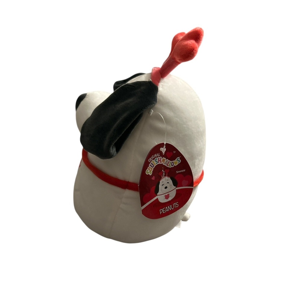 Squishmallows Peanuts Snoopy 9" Valentine 2023 Heart Plush Kellytoy NWT - Picture 4 of 6